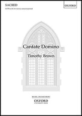 Cantate Domino SATB choral sheet music cover